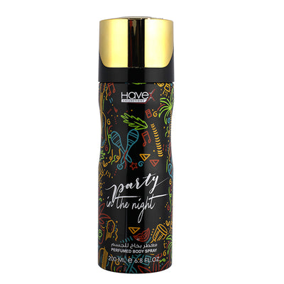 PARTY IN THE NIGHT PERFUME BODY SPRAY 200ML UNISEX HAVEX