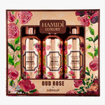 LUXURY OUD ROSE GIFT SET 95ML (SHOWER GEL + BODY LOTION + SHAMPOO CONDITIONER)